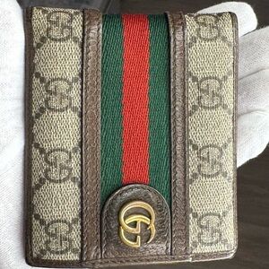 Gucci Ophidia GG Canvas Bi-Fold Wallet with COA